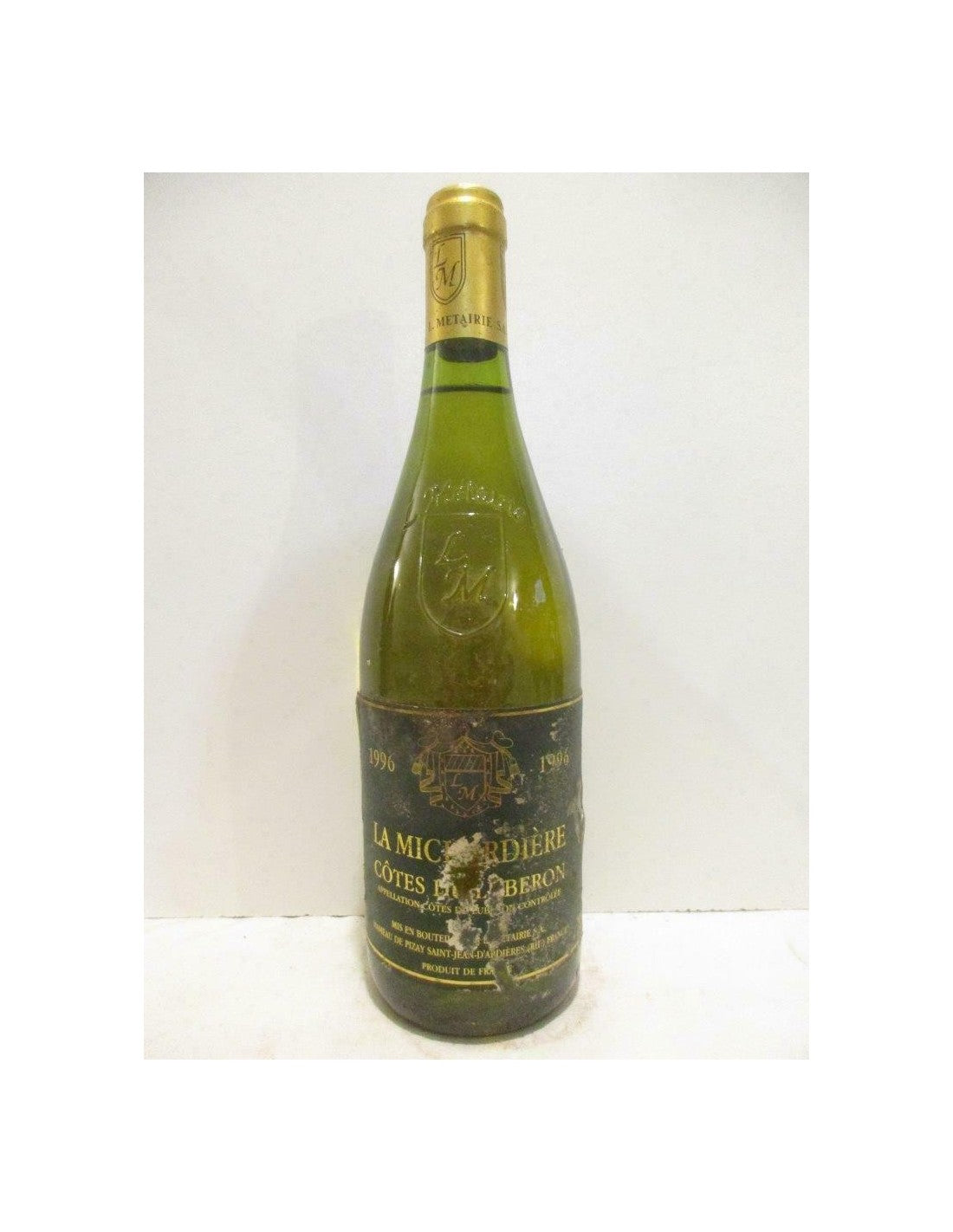 1996 - côtes du lubéron - la michardière (étiquette abîmée) - blanc - rhône - Just Wines 