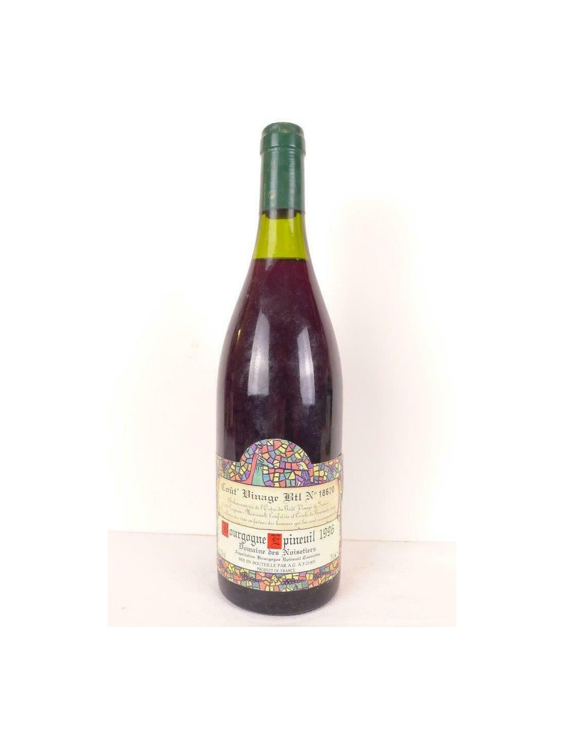 1996 - épineuil - domaine des noisetiers - rouge - bourgogne - Just Wines 