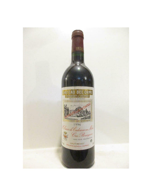 1996 - haut-médoc - château bel orme tronquoy de lalande cru bourgeois - rouge - bordeaux - Just Wines 