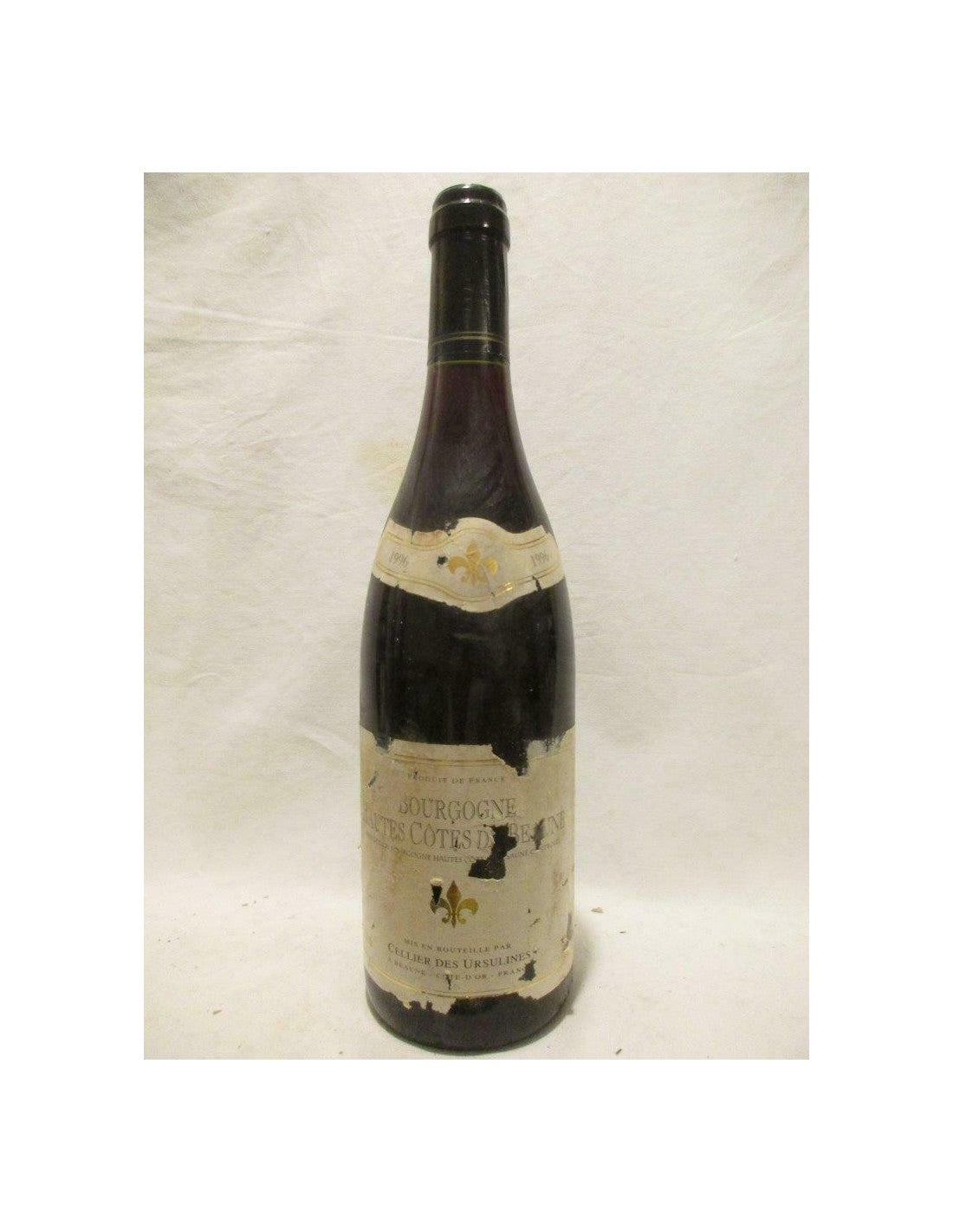 1996 - hautes côtes de beaune - cellier des ursulines (étiquette abîmée) - rouge - bourgogne - Just Wines 