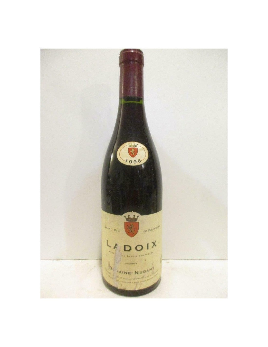 1996 - ladoix - domaine nudant (étiquette abîmée) - rouge - bourgogne - Just Wines 