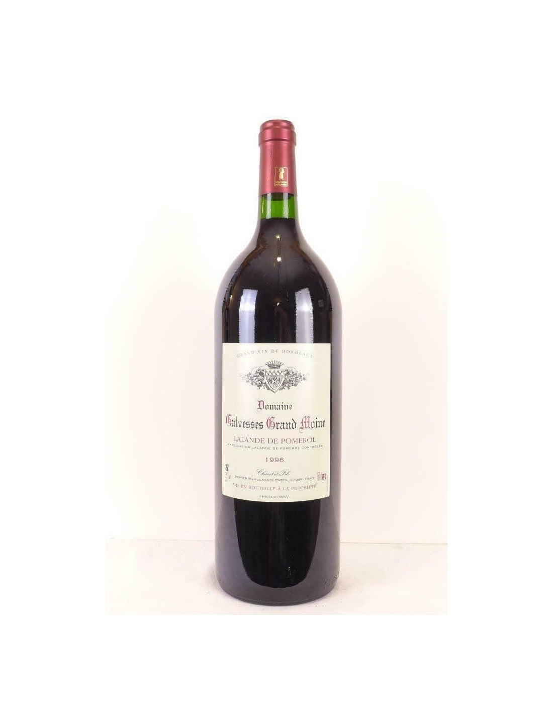 1996 - lalande de pomerol - domaine galvesses grand moine magnum 150 cl - rouge - bordeaux - Just Wines 