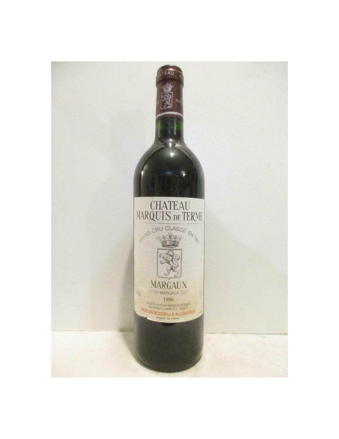 1996 - margaux - château marquis de terme grand cru classé - rouge - bordeaux - Just Wines 