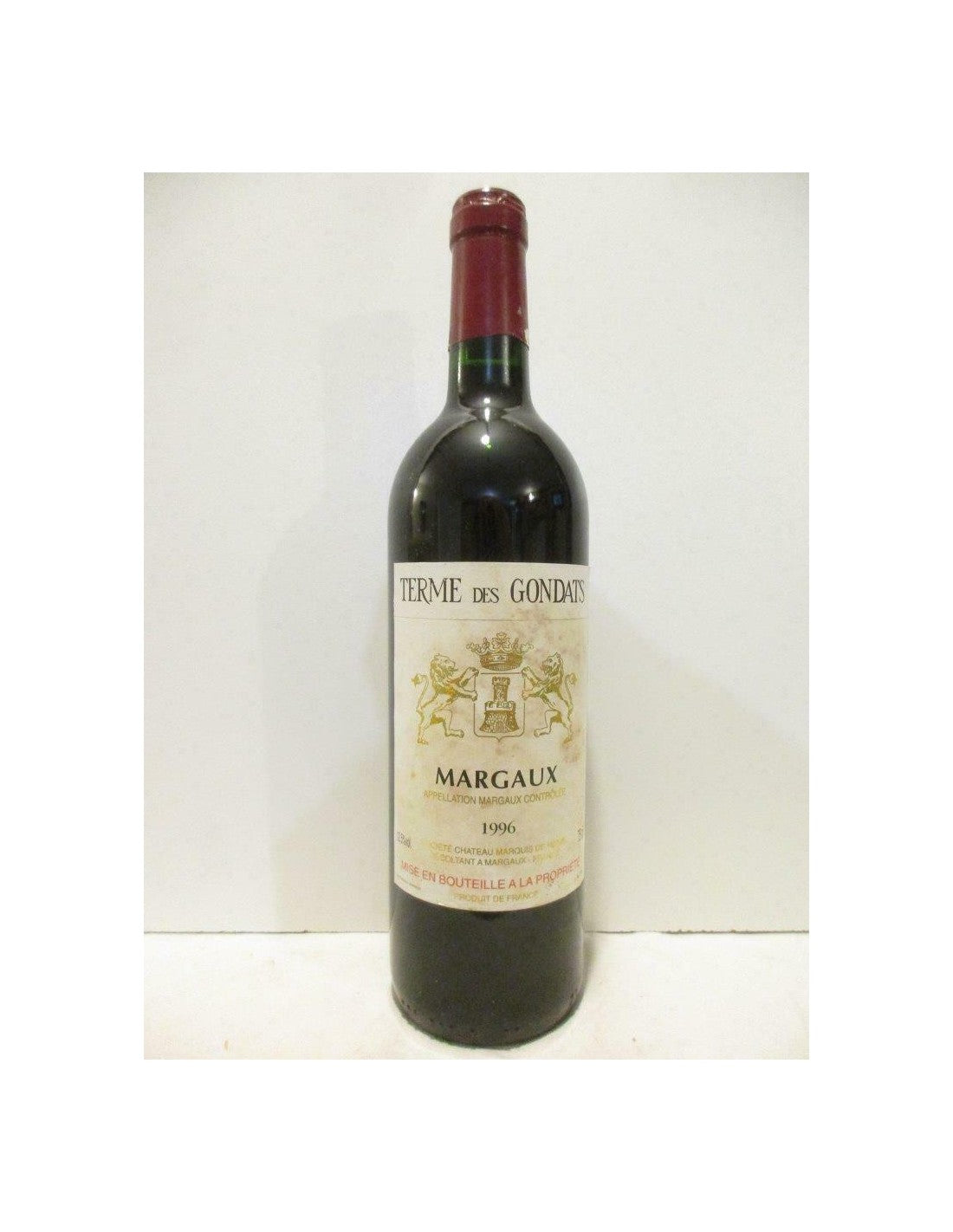 1996 - margaux - terme des gondats (du château marquis de terme) - rouge - bordeaux - Just Wines 