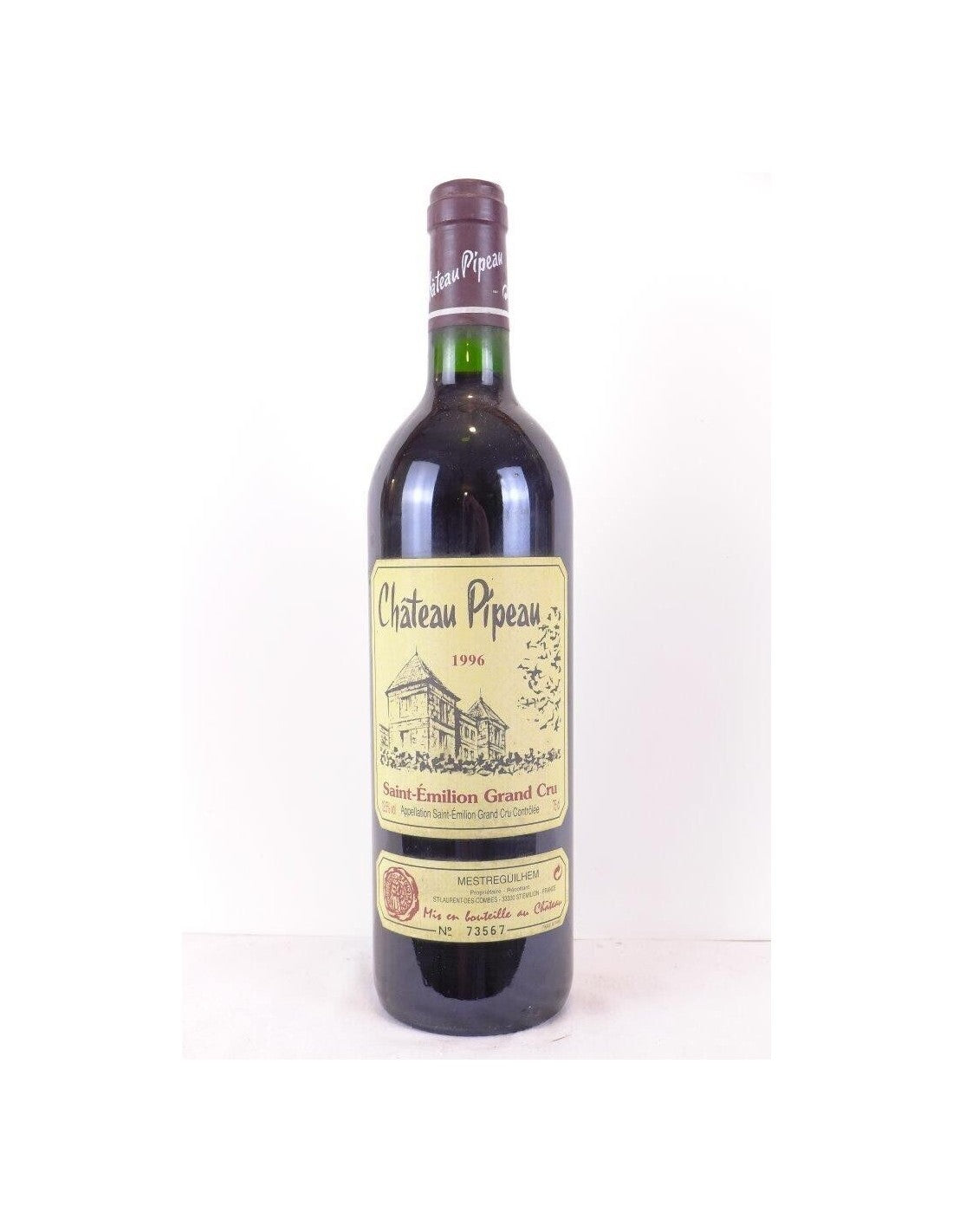 1996 - saint-émilion - château pipeau grand cru (b1) - rouge - bordeaux - Just Wines 