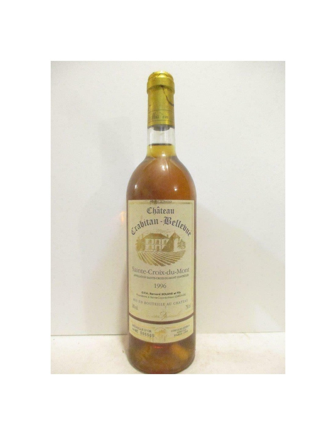 1996 - sainte-croix du mont - château crabitan-bellevue cuvée spéciale - liquoreux - bordeaux - Just Wines 