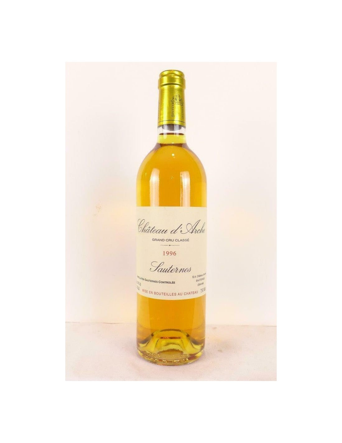 1996 - sauternes - château d'arche grand cru classé - liquoreux - bordeaux - Just Wines 