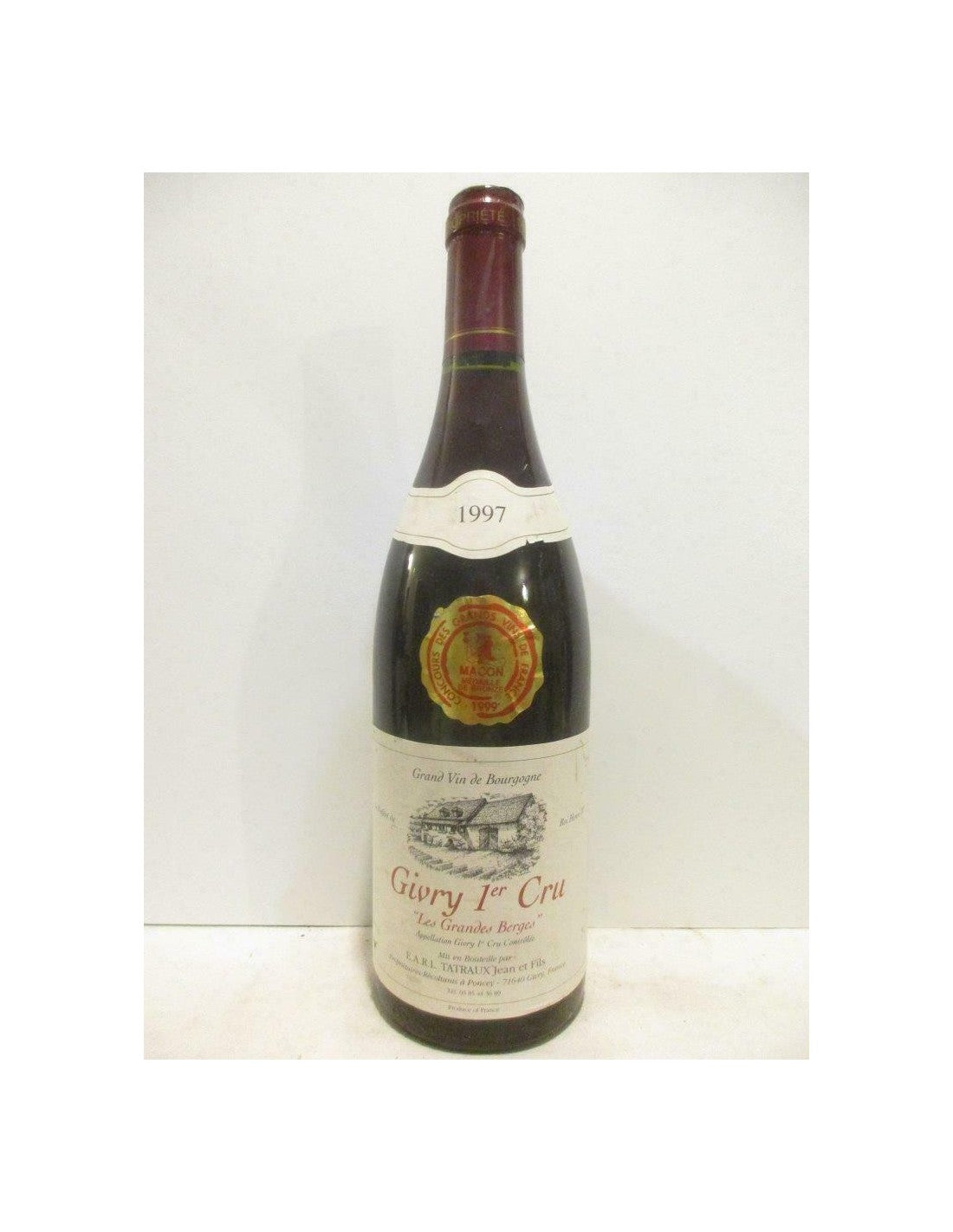 1997 - givry - tatraux premier cru les grandes berges - rouge - bourgogne - Just Wines 