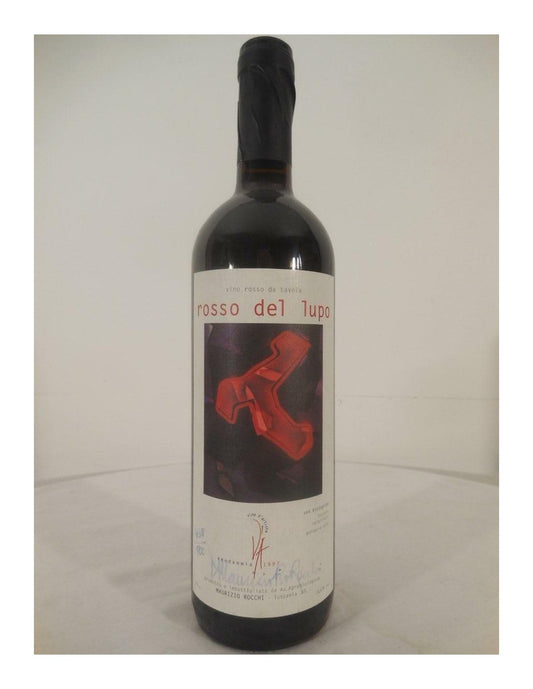 1997 - - maurizio rocchi rosso del lupo - rouge - vino rosso da tavola Italie - Just Wines 