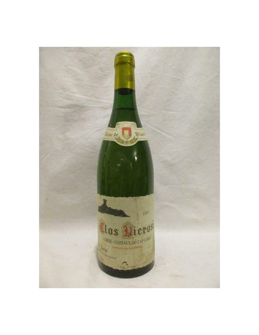 1998 - coteaux du cap corse - clos nicrosi - blanc - corse - Just Wines 