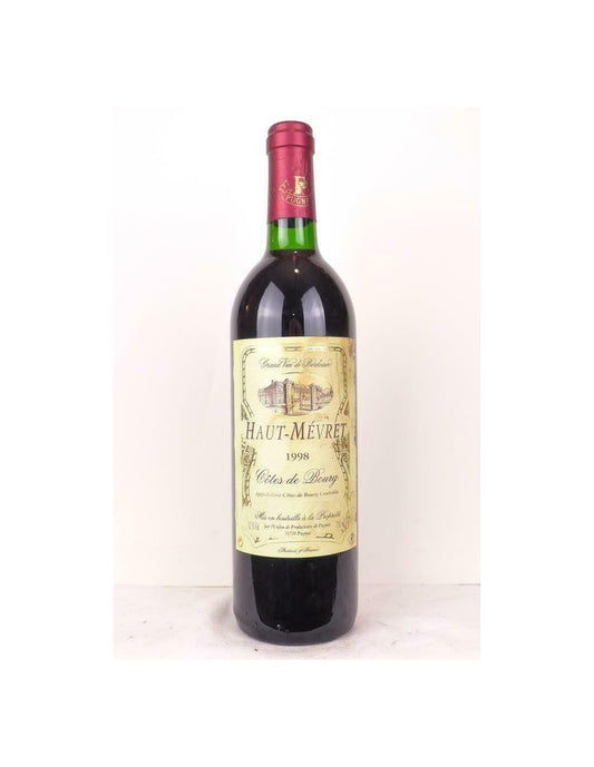 1998 - côtes de bourg - haut-mévret (étiquette sale) - rouge - bordeaux - Just Wines 