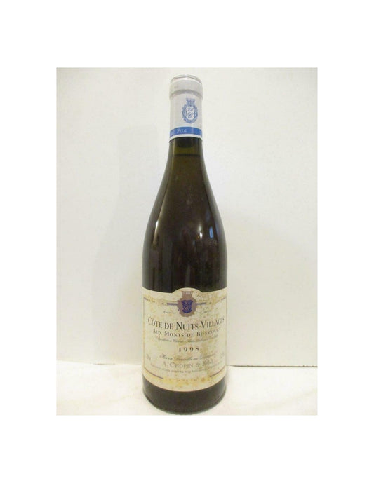 1998 - côtes de nuits villages - chopin et fils aux monts de boncourt - blanc - bourgogne - Just Wines 