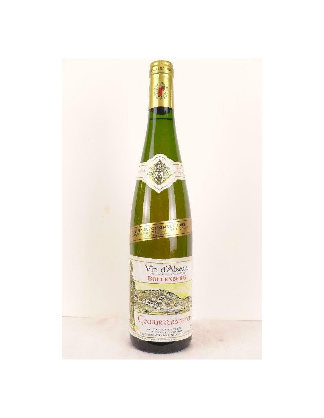 1998 - gewurztraminer - clos sainte-apolline bollenberg sélectionnée fût de chêne - blanc - alsace - Just Wines 