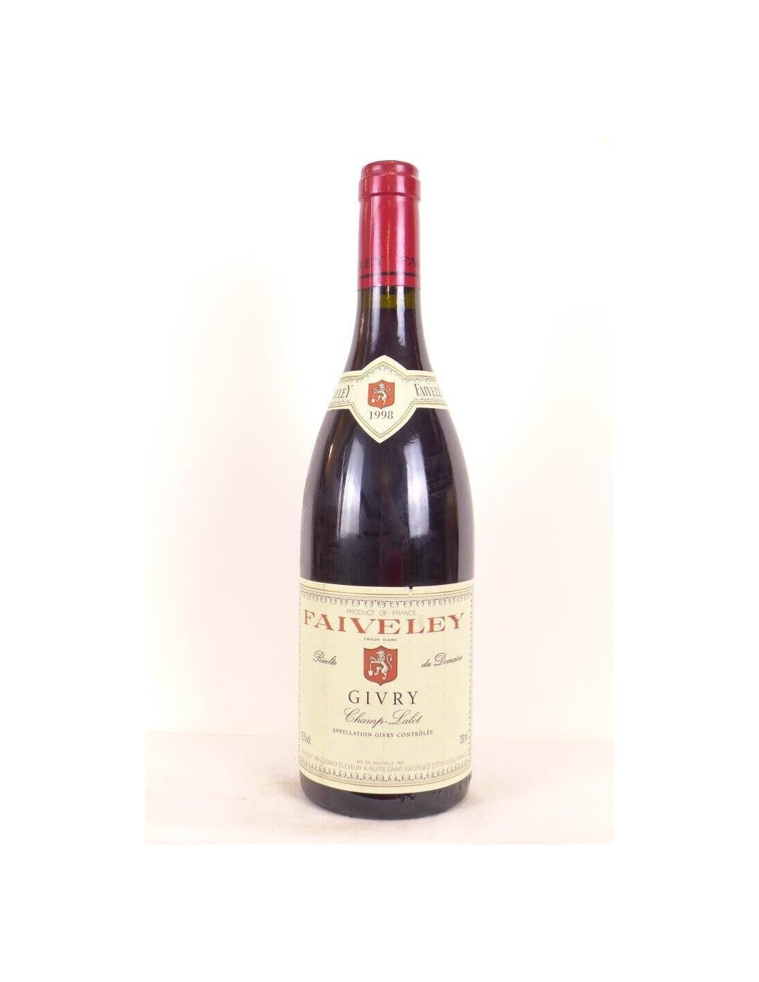 1998 - givry - domaine faiveley champ-lalot - rouge - bourgogne - Just Wines 