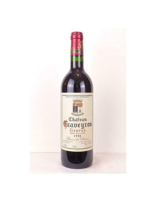 1998 - graves - château graveyron - rouge - bordeaux - Just Wines 