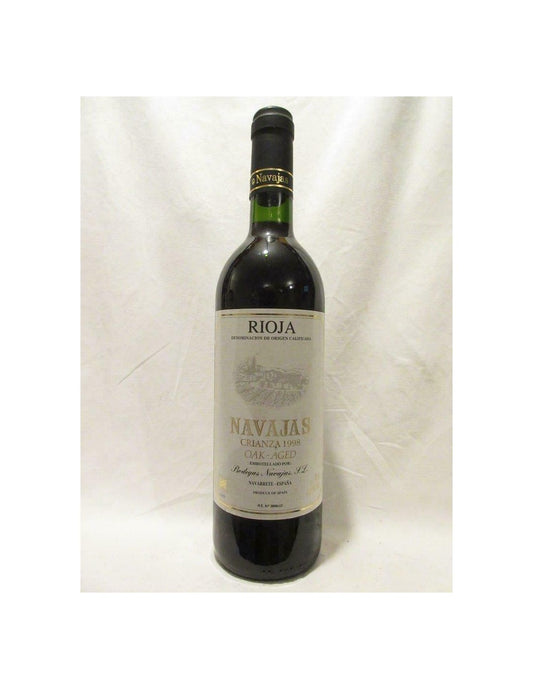 1998 - navajas - rouge - rioja crianza espagne - Just Wines 