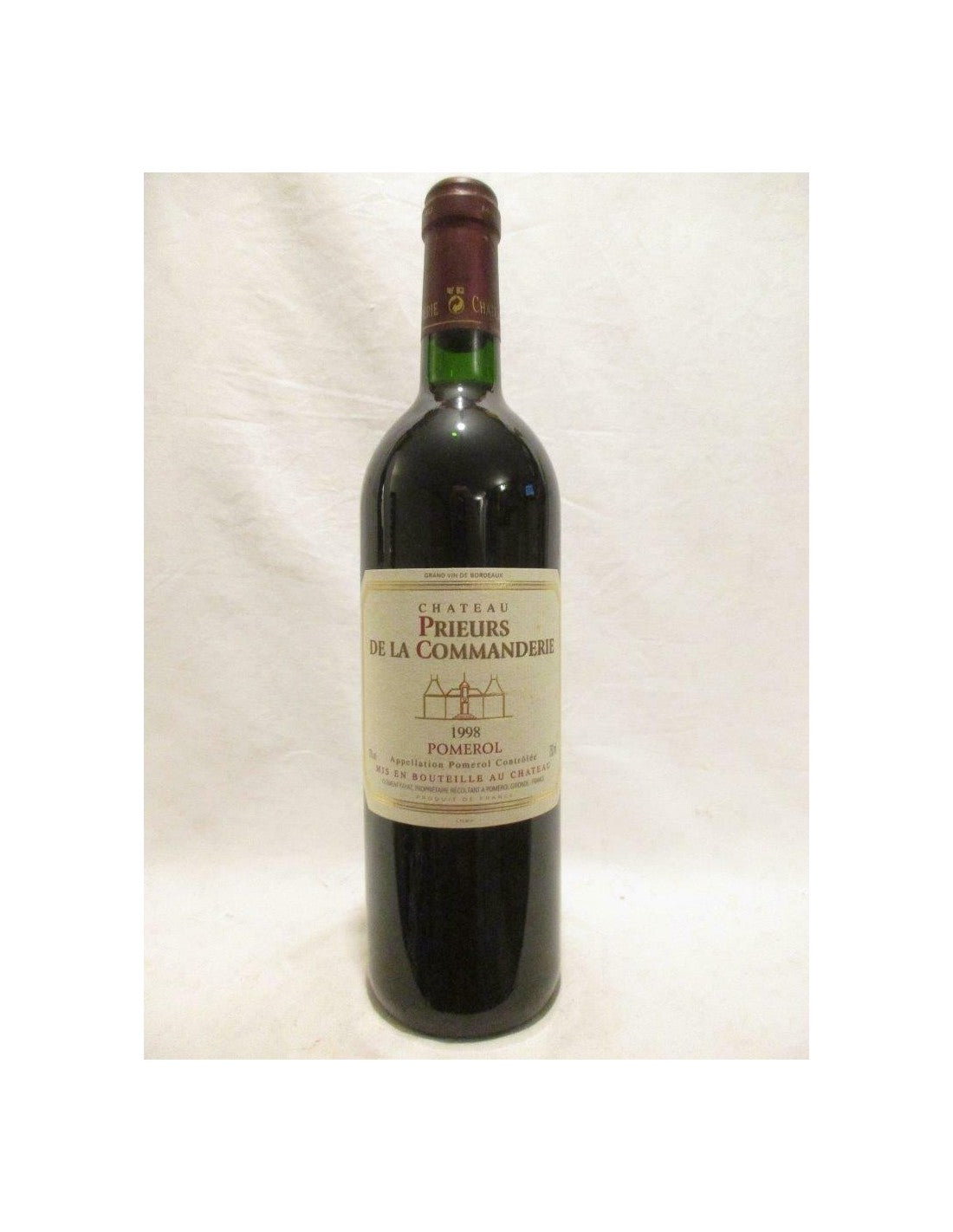 1998 - pomerol - château prieurs de la commanderie - rouge - bordeaux - Just Wines 