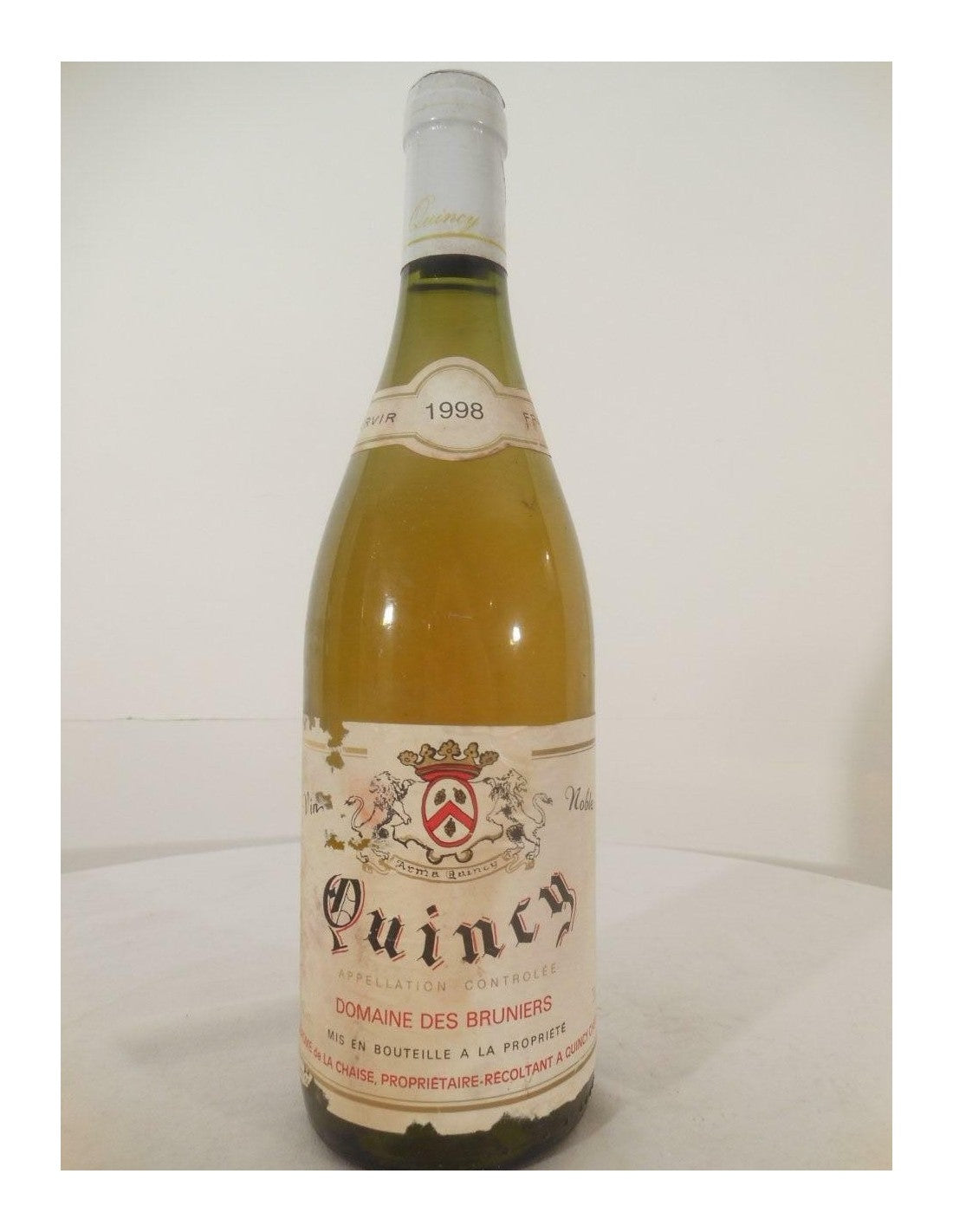 1998 - quincy - domaine des brumiers - blanc - loire - centre france - Just Wines 