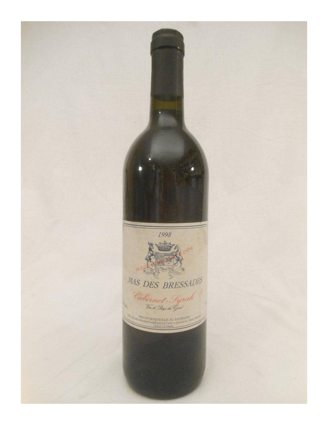 1998 - VDP du gard - mas des bressades cabernet syrah (fût de chêne) - rouge - languedoc - Just Wines 