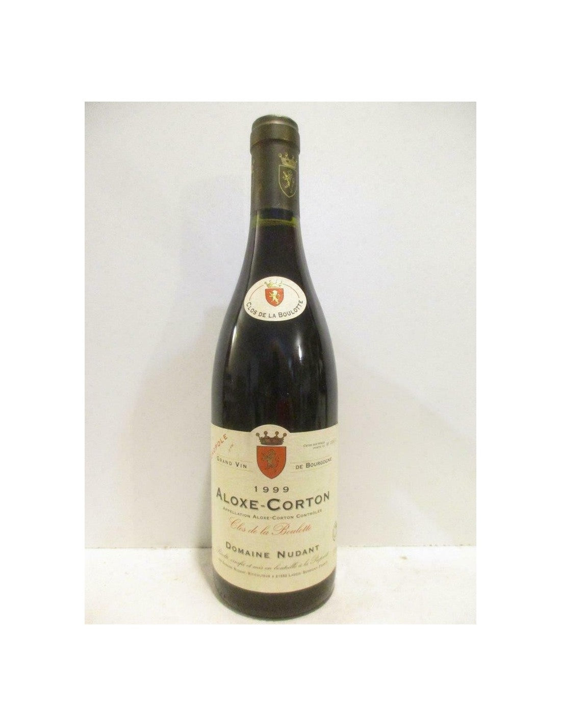 1999 - aloxe-corton - domaine nudant clos de la boulotte monopole - rouge - bourgogne - Just Wines 