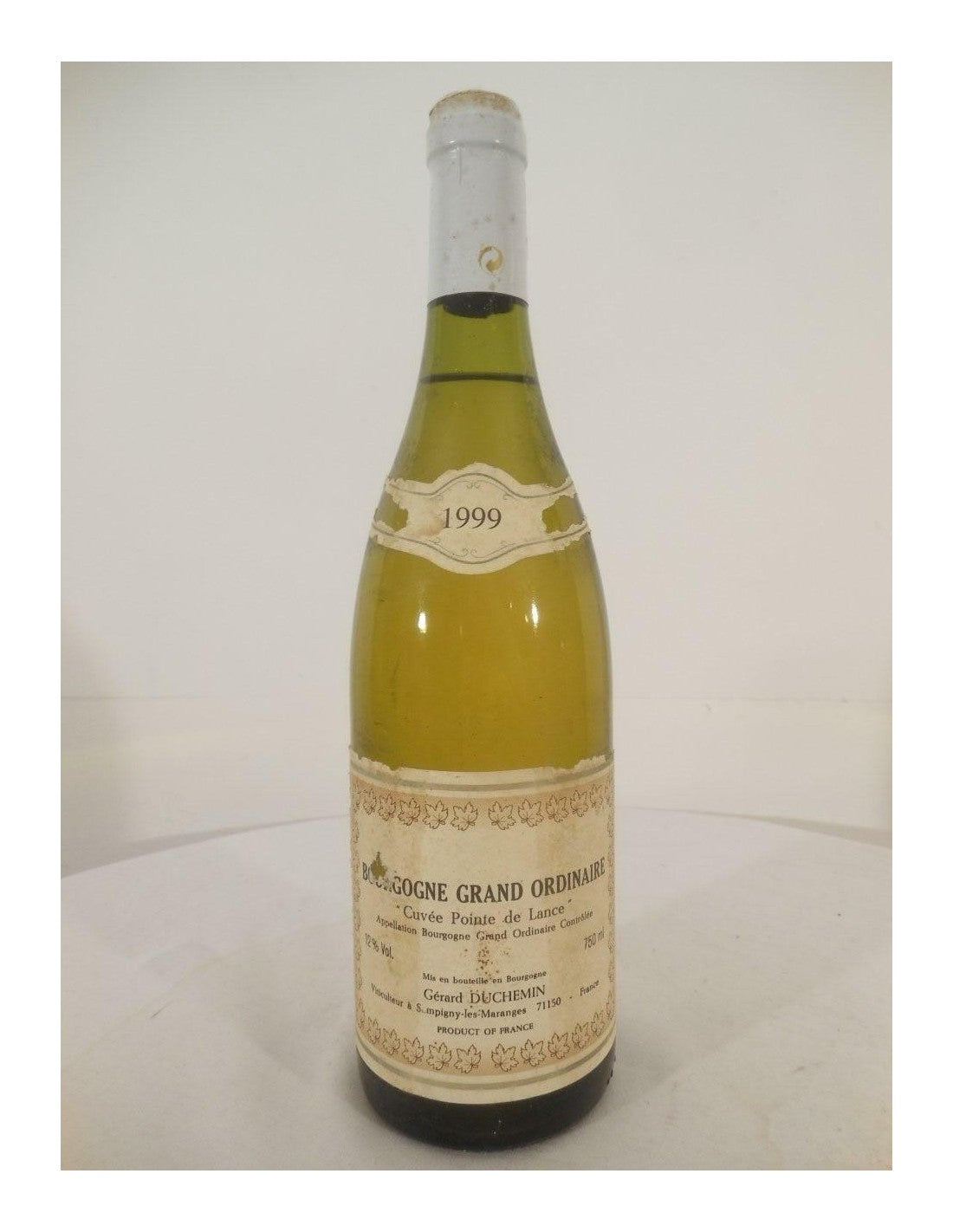 1999 - grand ordinaire - duchemin - blanc - bourgogne france - Just Wines 