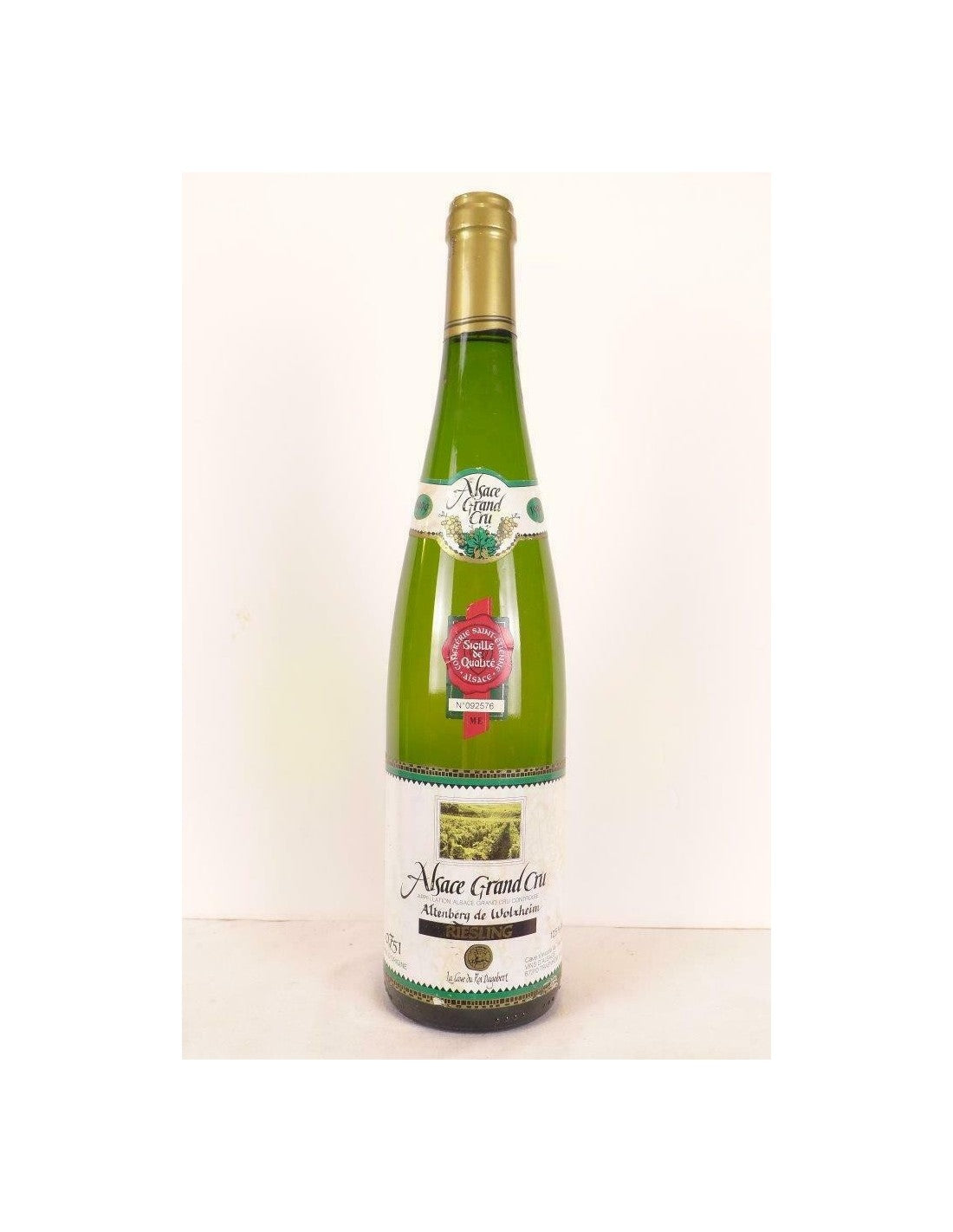 1999 - riesling - cave du roi dagobert grand cru altenberg de wolxheim - blanc - alsace - Just Wines 