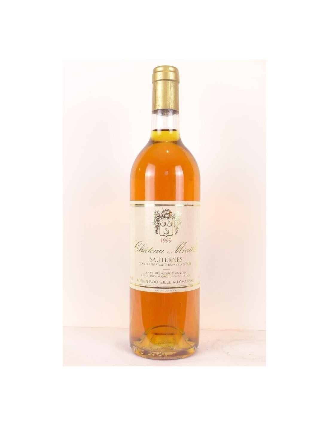 1999 - sauternes - château miaille - liquoreux - bordeaux - Just Wines 