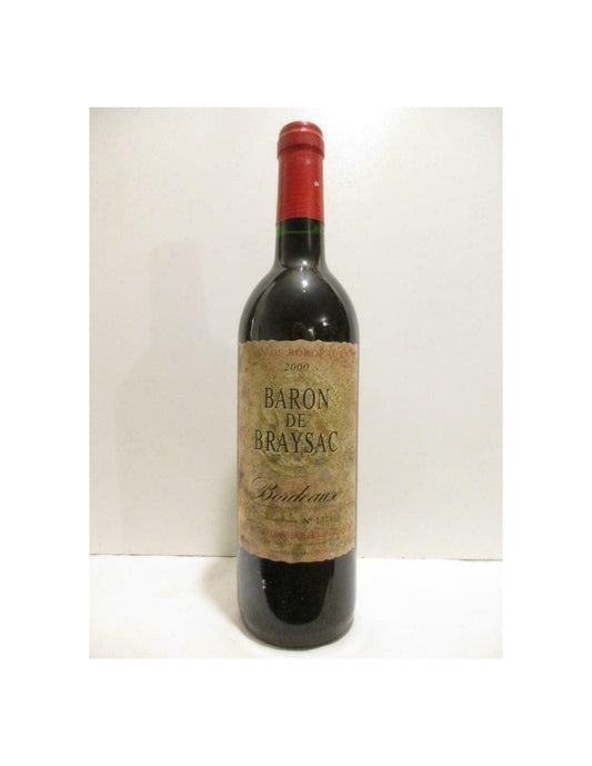 2000 - bordeaux - baron de braysac - rouge - bordeaux - Just Wines 