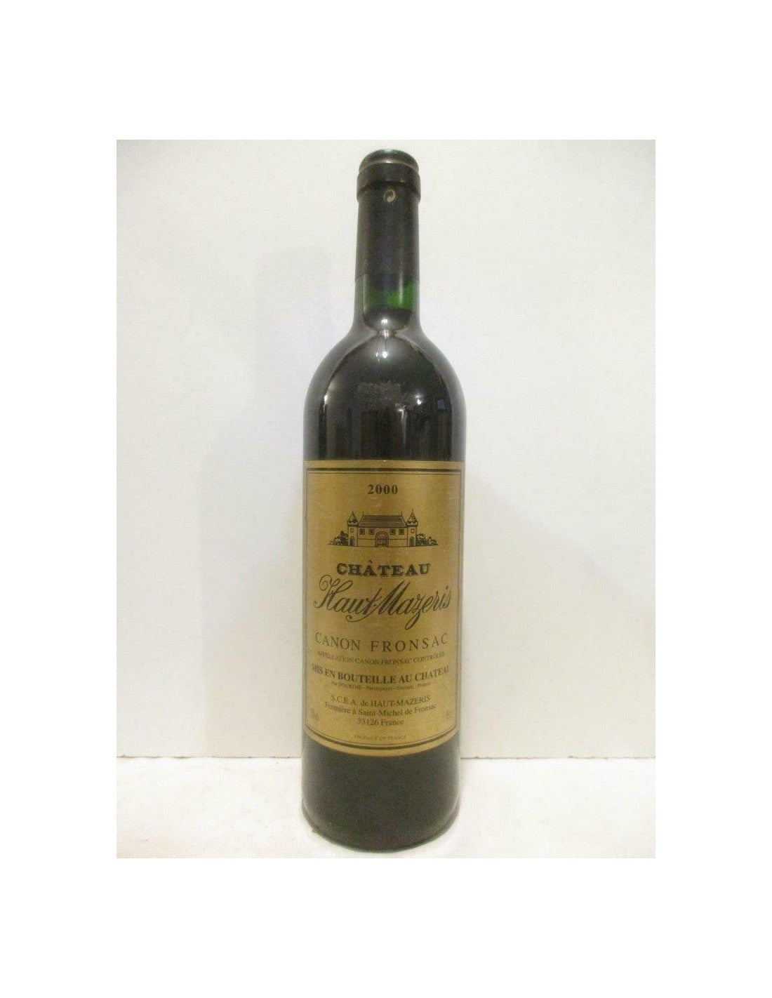 2000 - canon-fronsac - château haut-mazeris - Rouge - bordeaux - Just Wines 