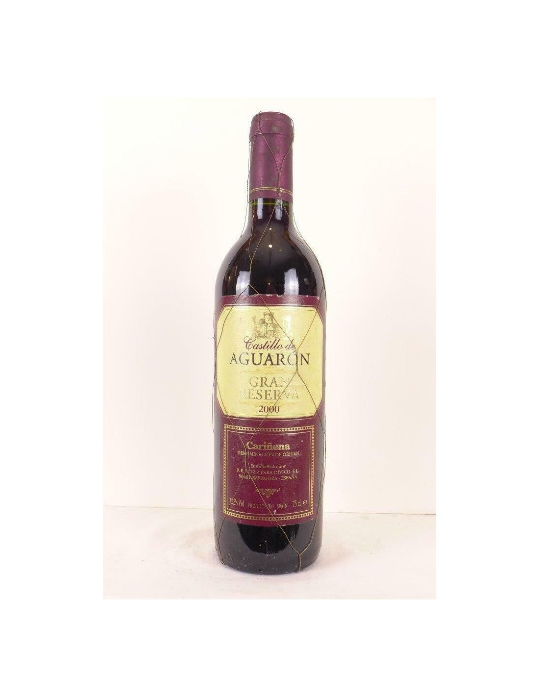 2000 - carinera - castillo de aguaron gran reserva - rouge - saragosse - Just Wines 