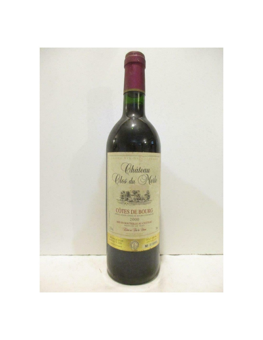 2000 - côtes de bourg - château clos du merle - rouge - bordeaux - Just Wines 