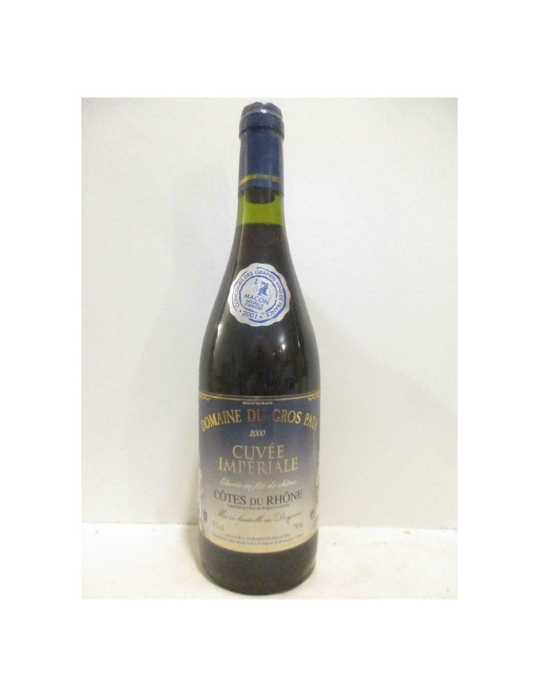 2000 - côtes du rhône - domaine du gros pata cuvée impériale fût de chêne - Rouge - rhône - Just Wines 