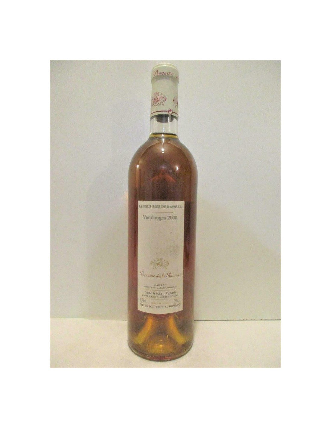 2000 - gaillac - domaine de la ramaye le sous-bois de rayssac - liquoreux - sud-ouest - Just Wines 