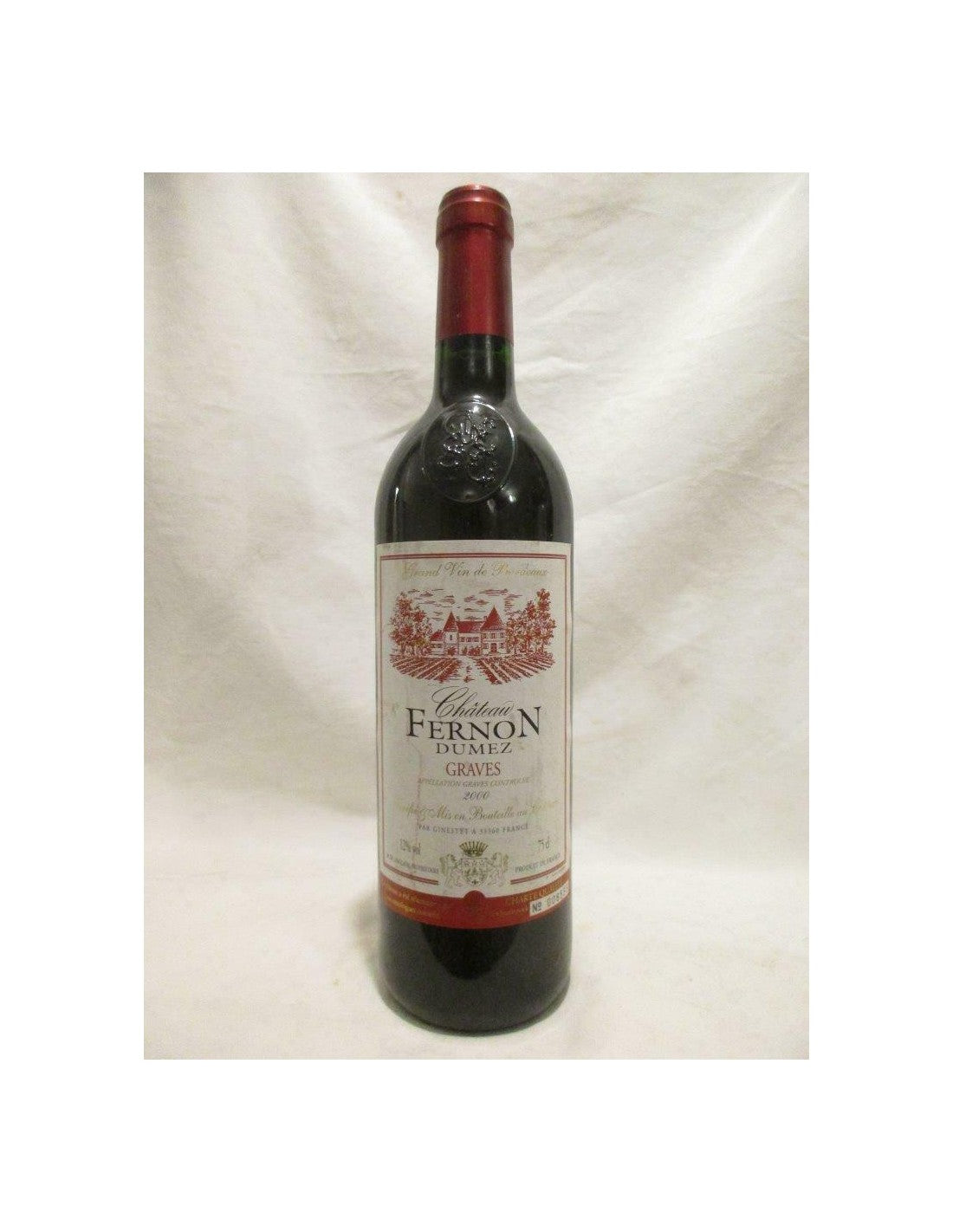 2000 - graves - château fernon dumez - rouge - bordeaux - Just Wines 