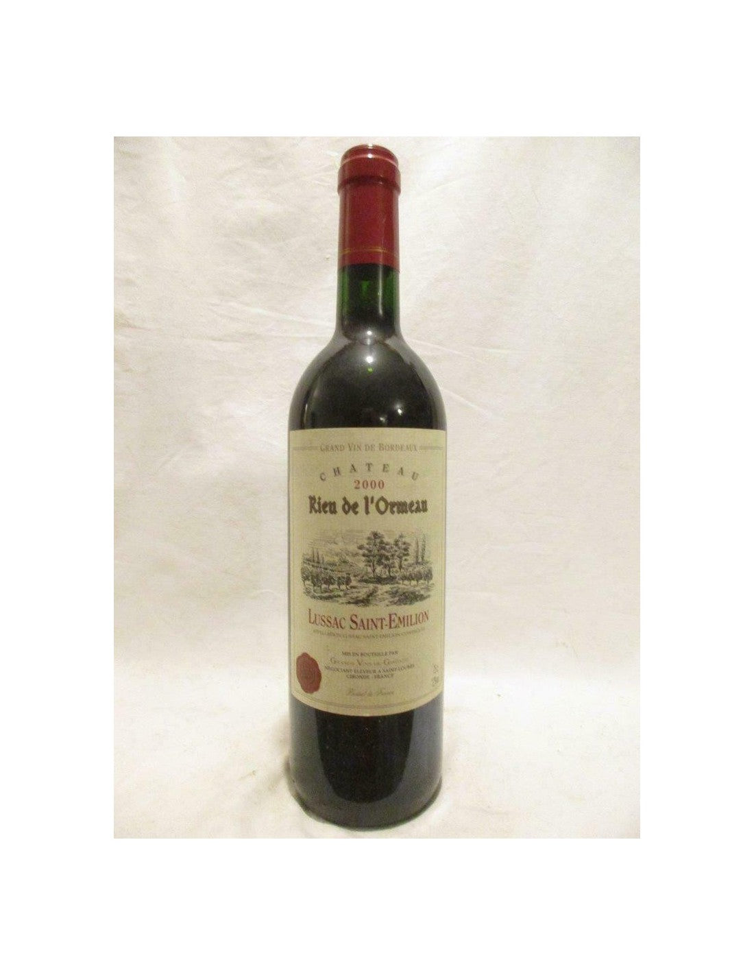 2000 - lussac saint-émilion - château rieu de l'ormeau - rouge - bordeaux - Just Wines 