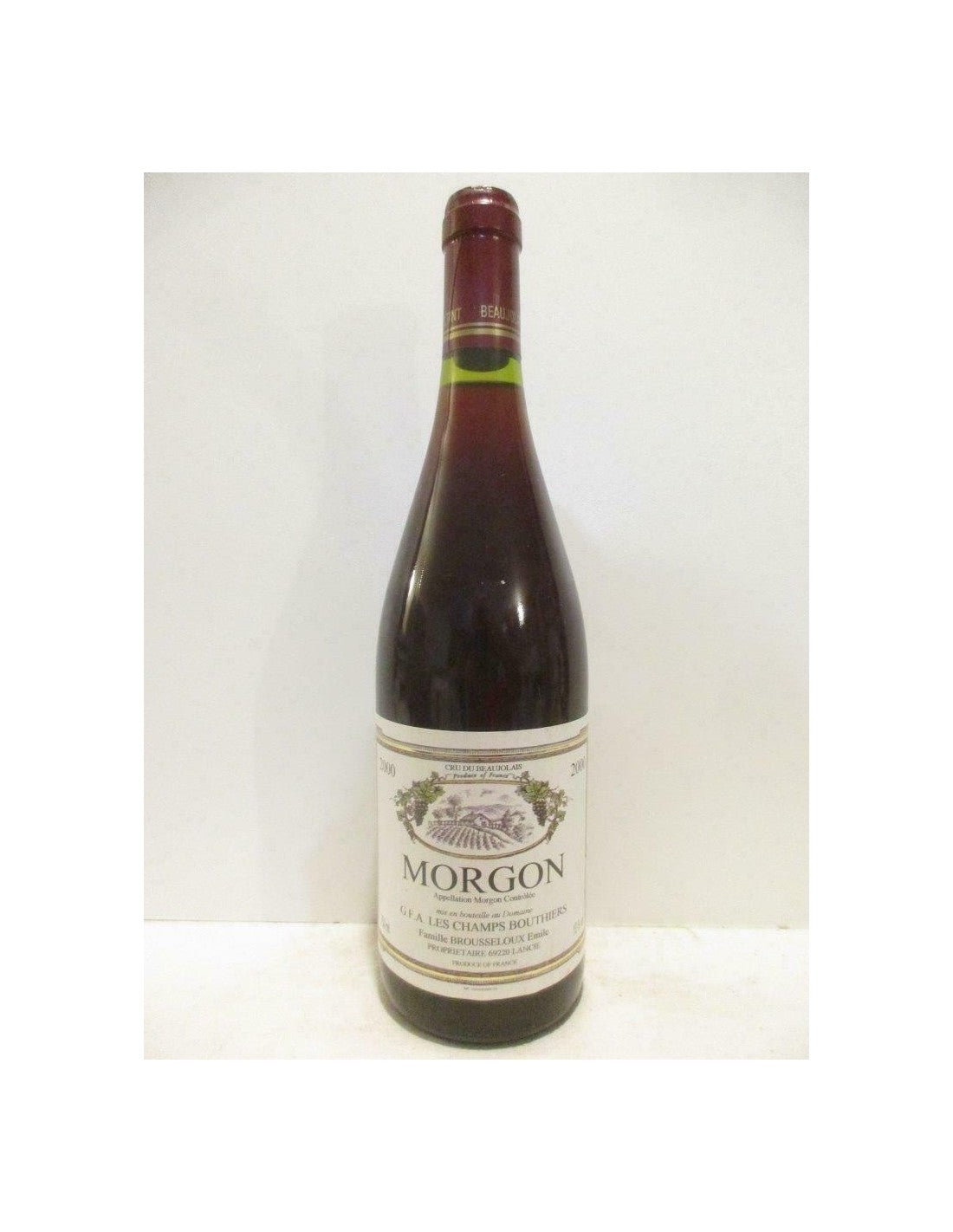 2000 - morgon - émile brousseloux les champs bouthiers - rouge - beaujolais - Just Wines 