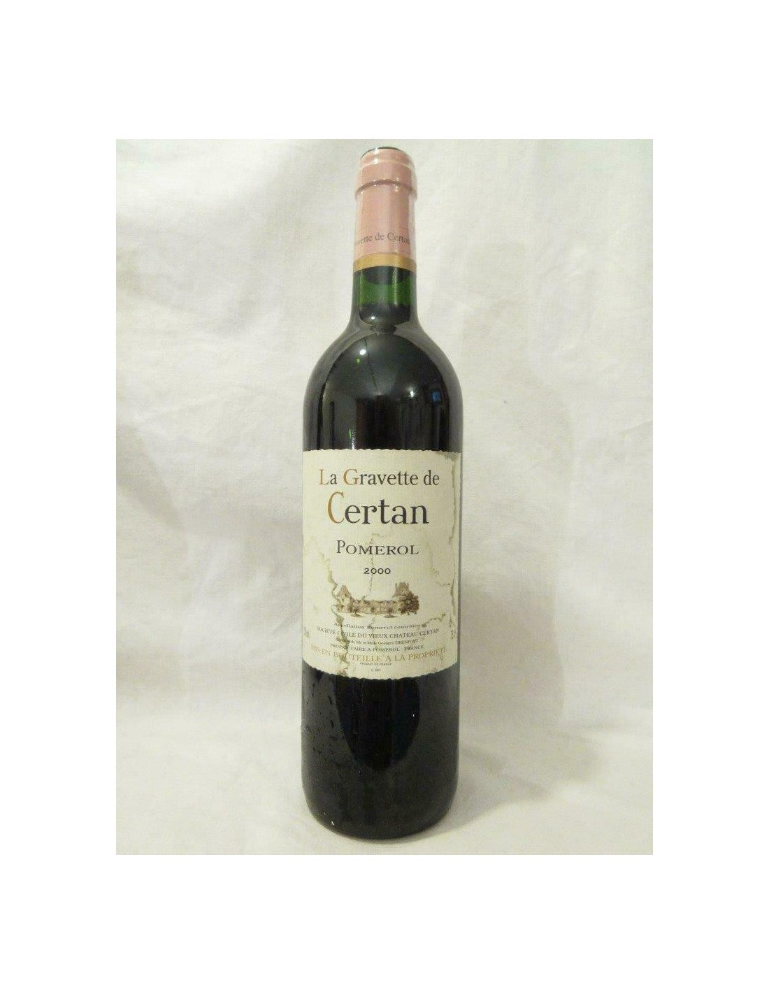 2000 - pomerol - la gravette de certan (étiquette tachée) - rouge - bordeaux - Just Wines 