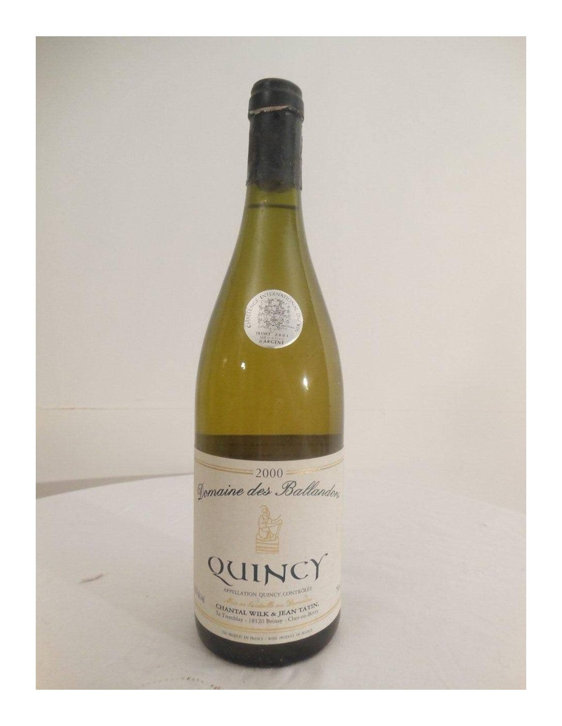 2000 - quincy - domaine tatin ballandors - blanc - loire - centre - Just Wines 