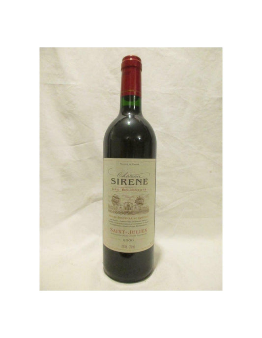 2000 - saint-julien - château sirène - rouge - bordeaux france - Just Wines 