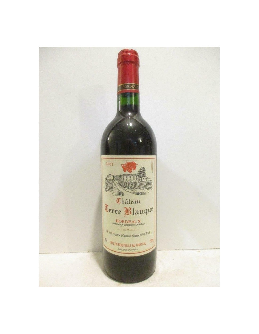 2001 - bordeaux - château terre blanque (b2) - rouge - bordeaux - Just Wines 