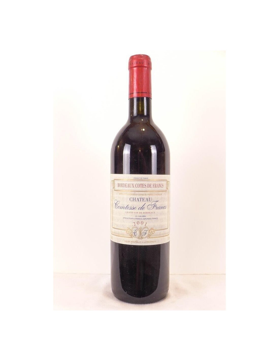 2001 - côtes de francs - château comtesse de francs - rouge - bordeaux - Just Wines 