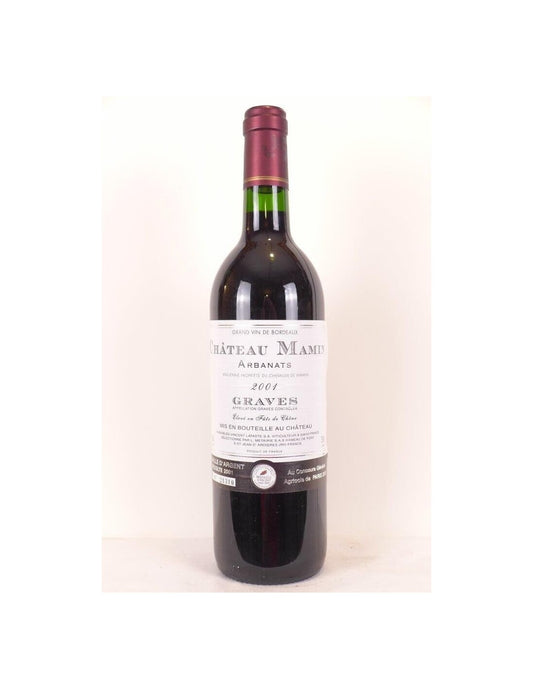 2001 - graves - château mamin arbanats fût de chêne - rouge - bordeaux - Just Wines 