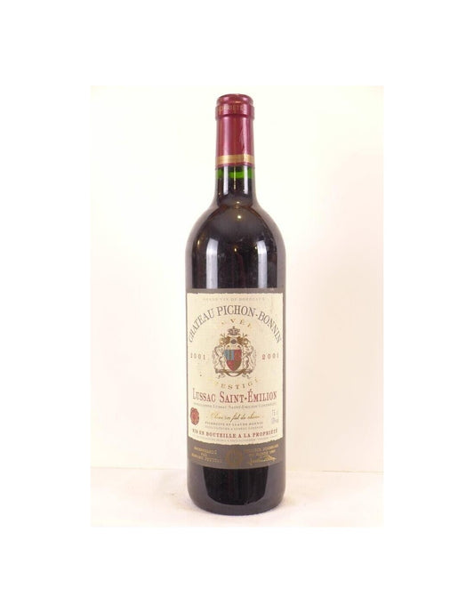 2001 - saint-émilion - château pichon-bonnin fût de chêne - rouge - bordeaux - Just Wines 