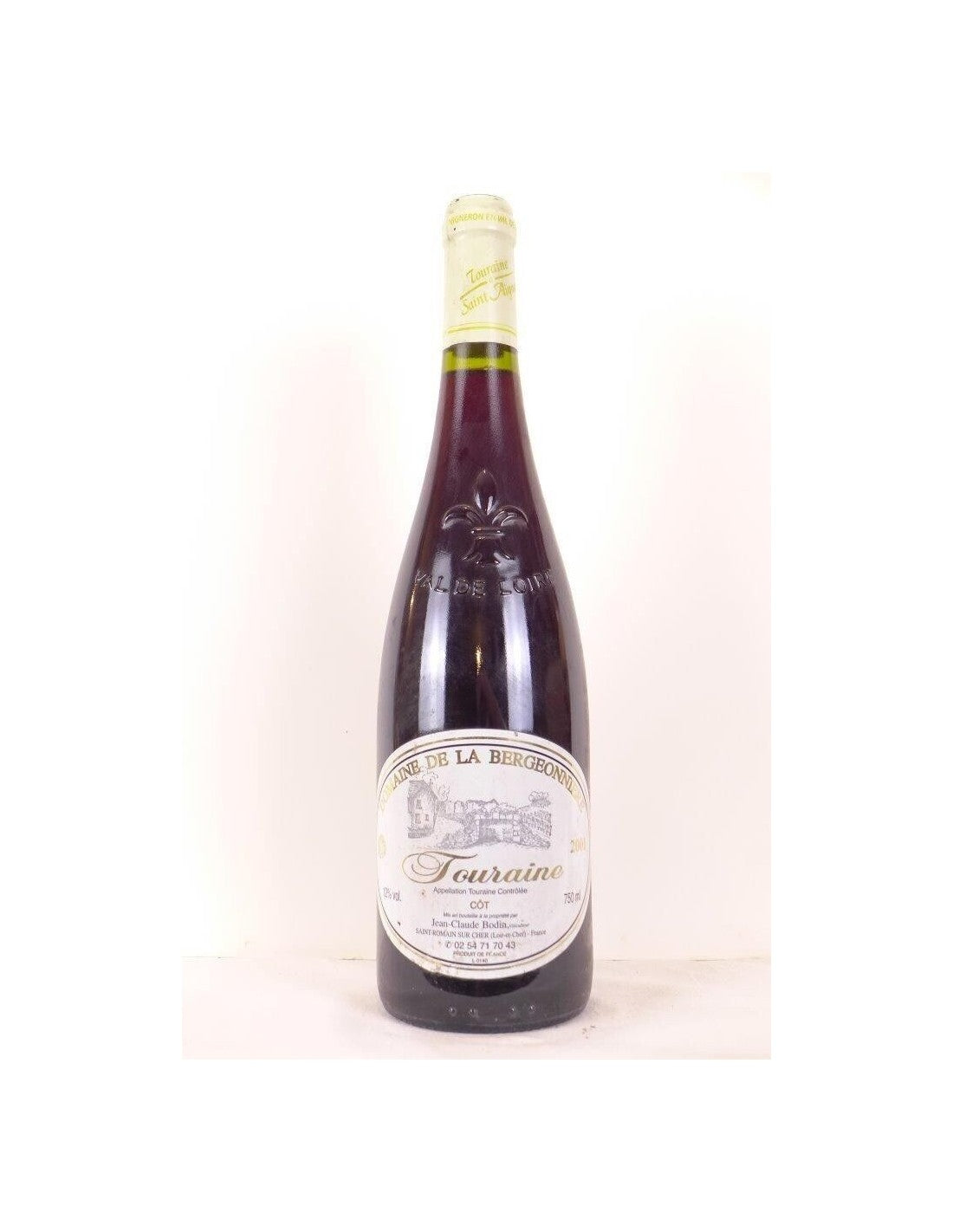 2001 - touraine - domaine de la bergeonnerie côt - rouge - loire - touraine - Just Wines 