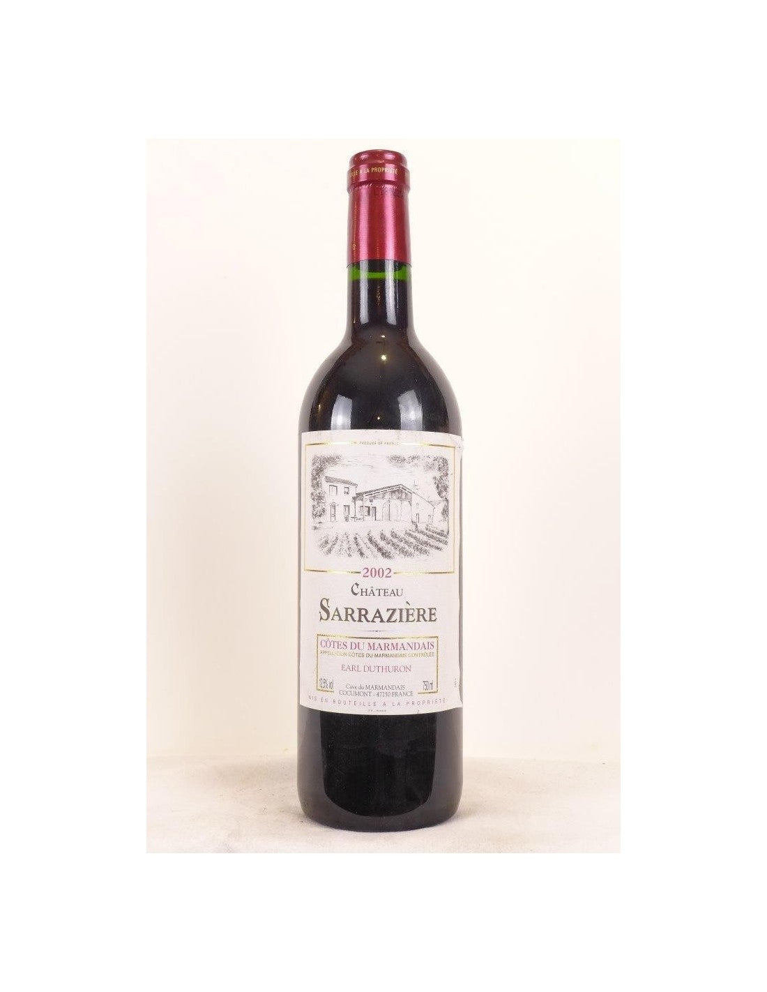 2002 - côtes du marmandais - château sarrazière - rouge - sud-ouest - Just Wines 