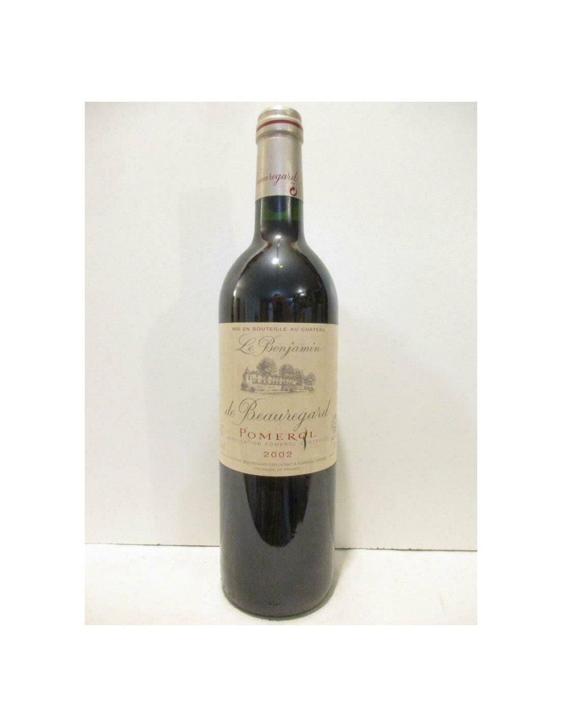 2002 - pomerol - le benjamin de beauregard - rouge - bordeaux - Just Wines 