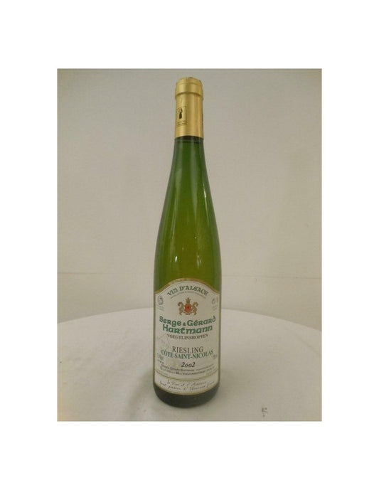 2002 - riesling - hartmann - blanc - alsace france - Just Wines 