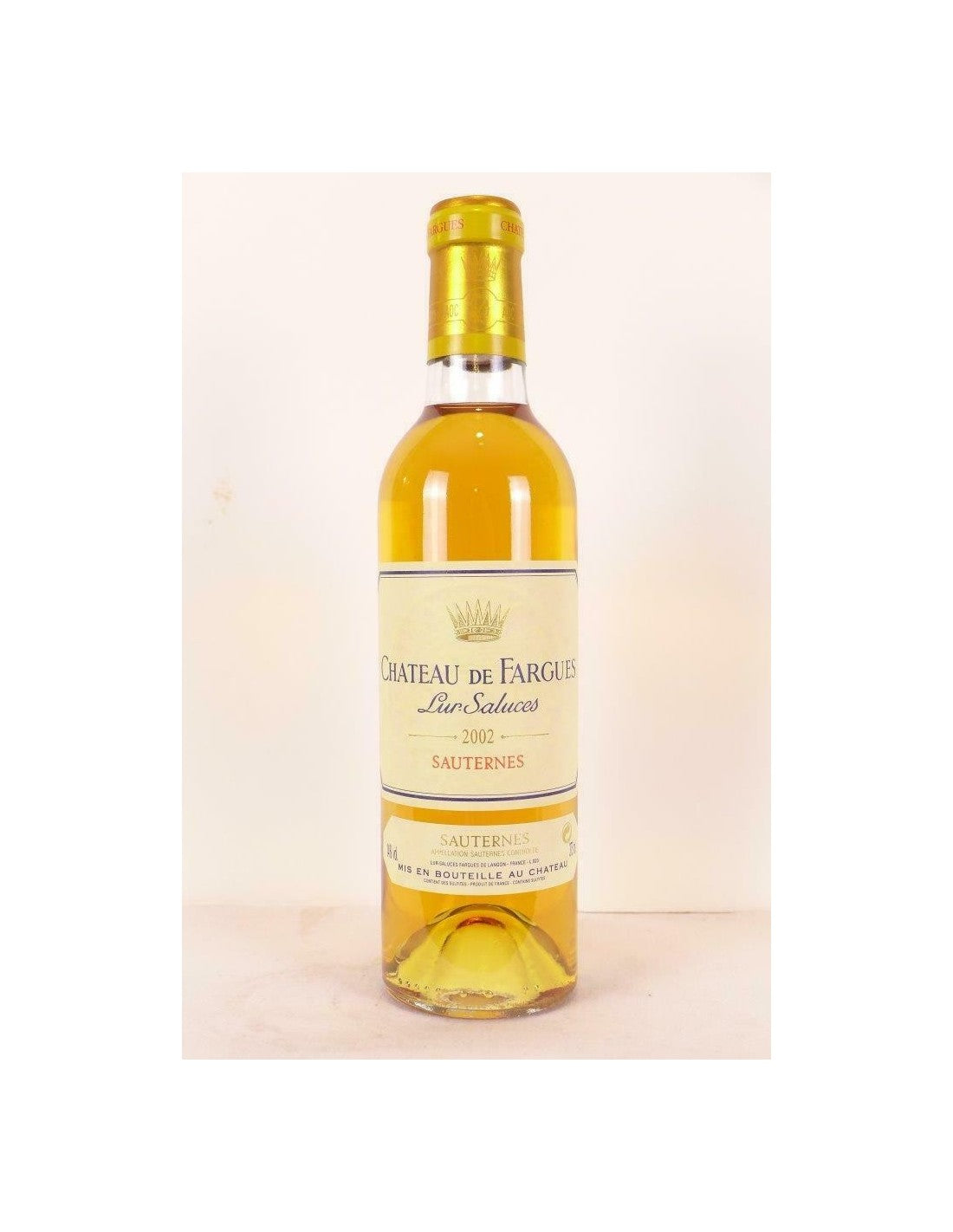 2002 - sauternes - château de fargues lur-saluces 37 cl - liquoreux - bordeaux - Just Wines 