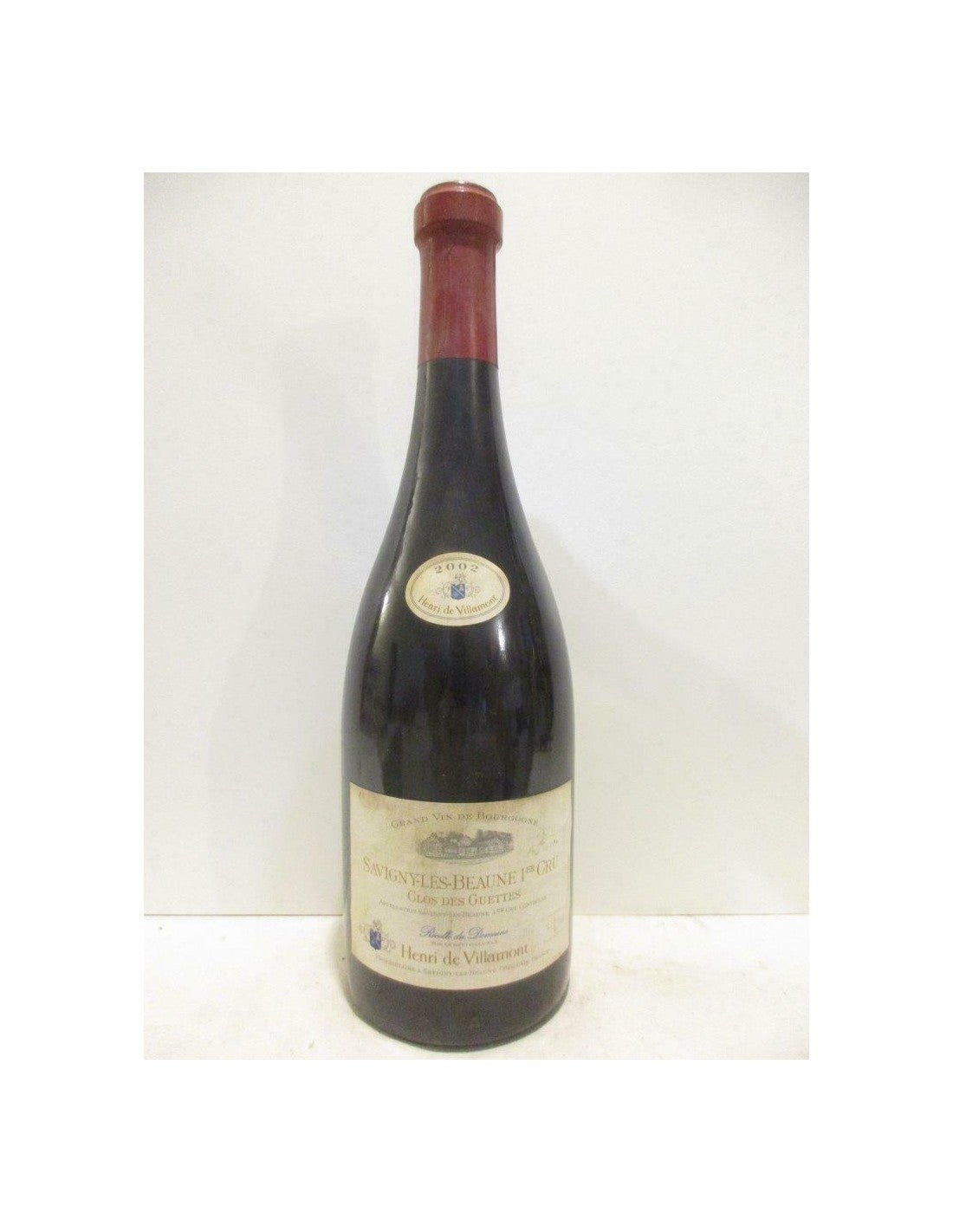 2002 - savigny - henri de villamont premier cru clos des guettes - rouge - bourgogne - Just Wines 