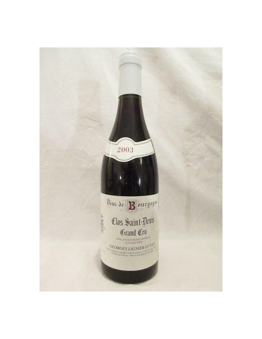 2003 - clos saint-denis - georges lignier grand cru - rouge - bourgogne - Just Wines 